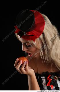 CHRISTY STANDING POSE WITH APPLE